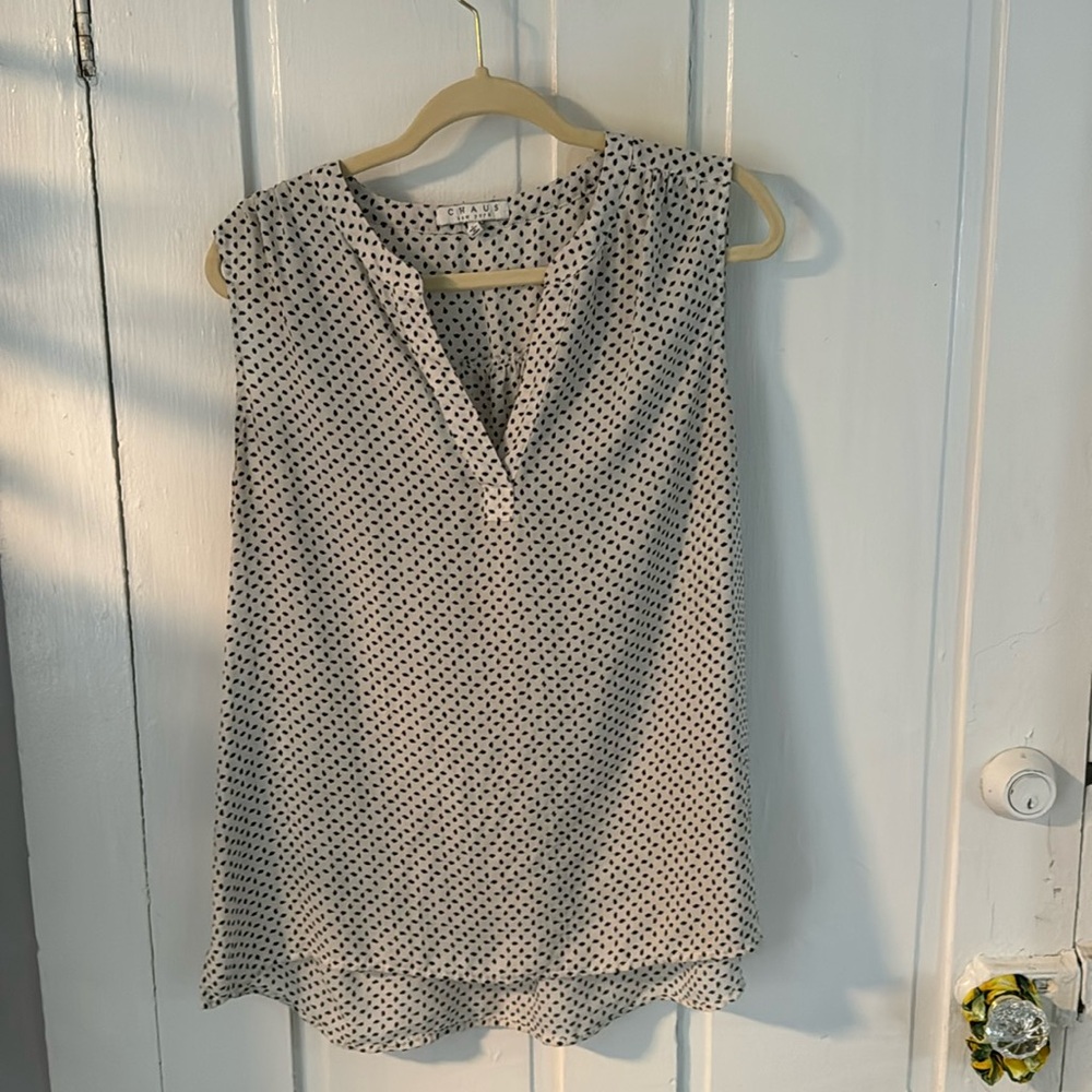 Flowy Chiffon Tank Blouse